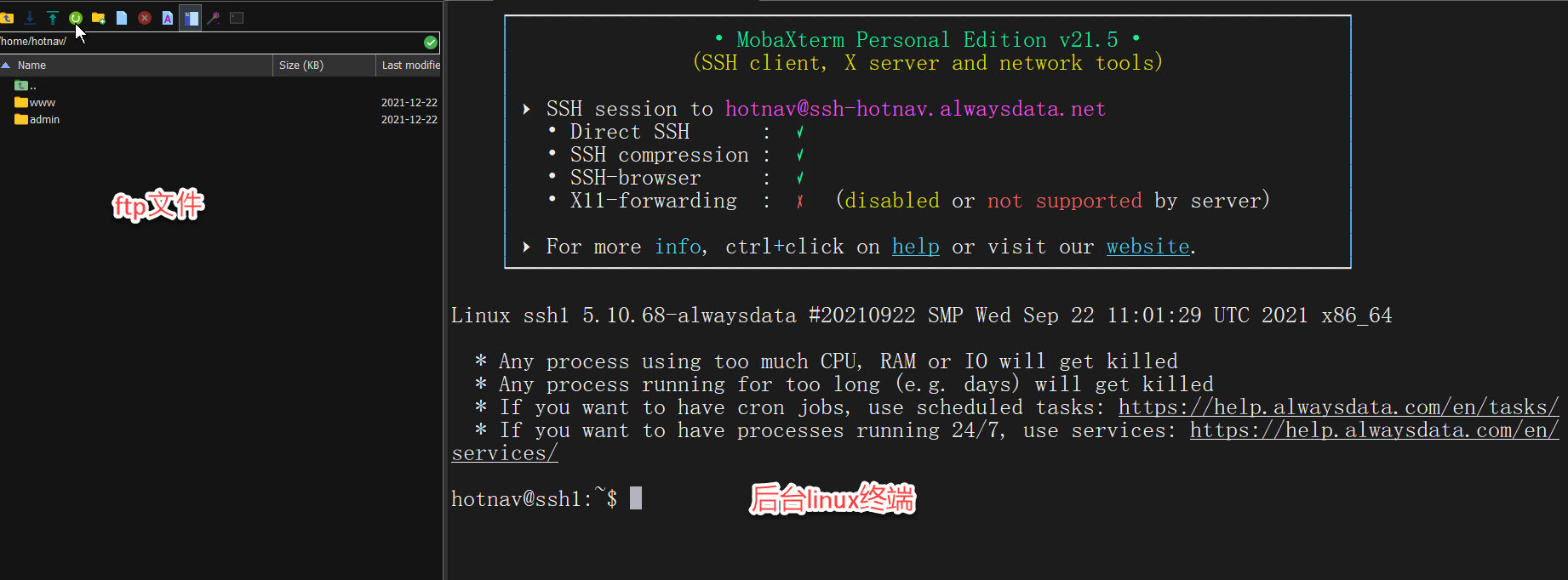 无验证的alwaysdata部署go版的cloudreve云盘程序,直链微软SP、OD